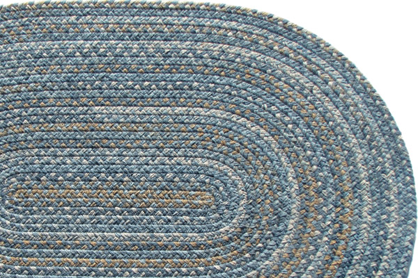 2' x 4' Country Oval Wool Braided Rug