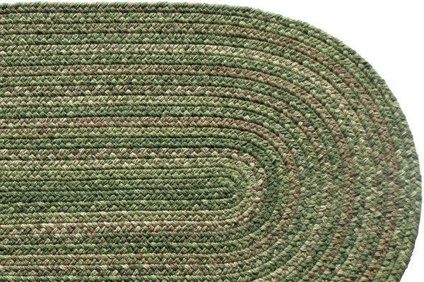 Cottage Braided Wool Rug - Yellow/Green